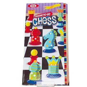 Magnetic Travel Foldable Game Board Chess Trilingual New Sealed For Age 5+